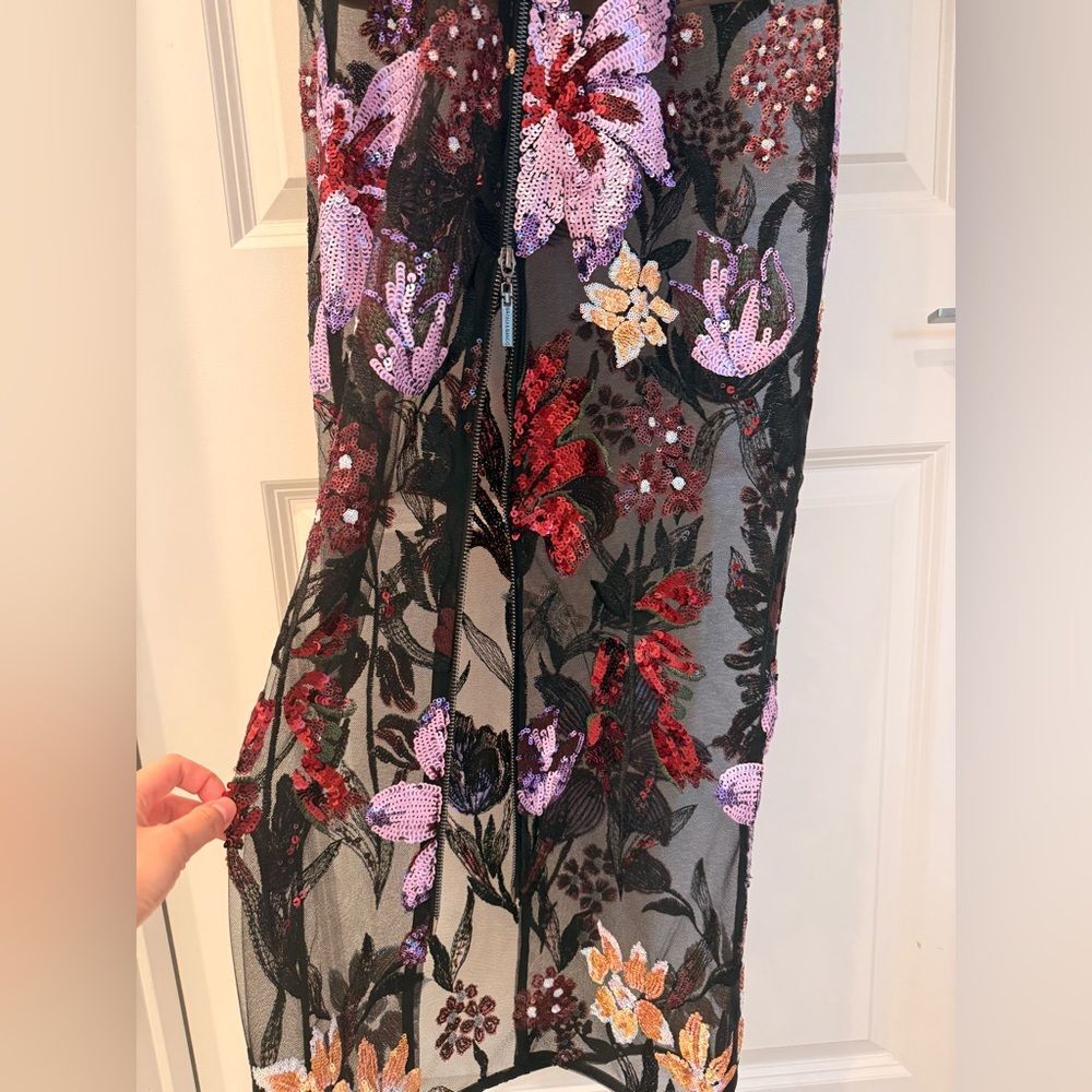 NWOT BRONX AND BANCO Dahlia Maxi Dress in Purple Multi, wedding guest gown - Picture 14 of 14